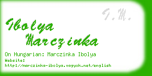 ibolya marczinka business card